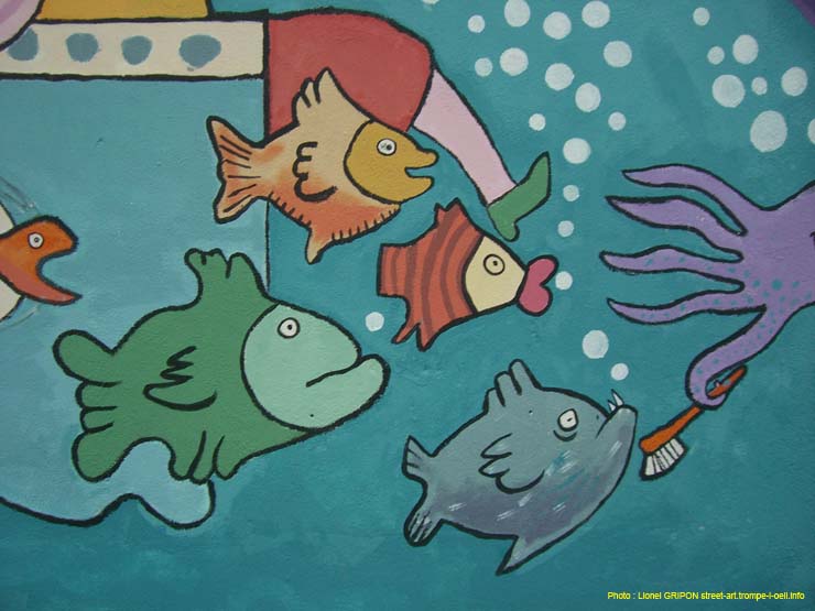 Jeunes et poissons