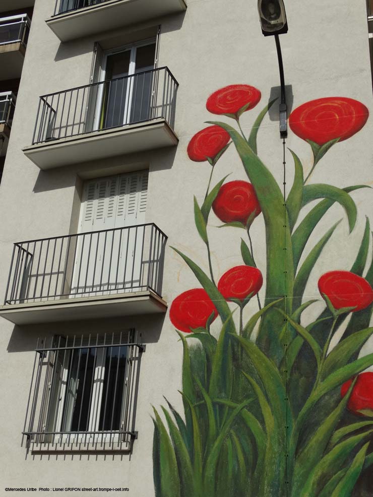 Fleurs rouges