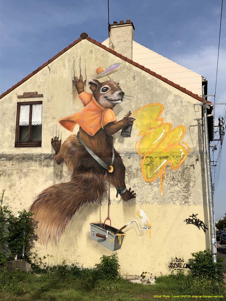 Ecureuil graffeur