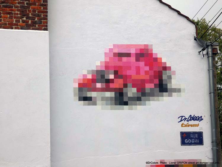 Voitures pixélisées