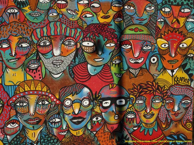 Foule colorée