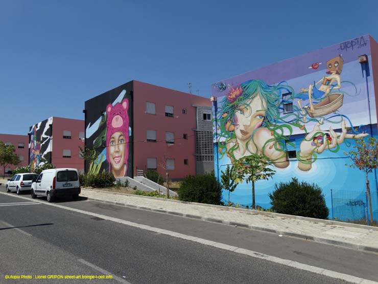 Femme et poissons