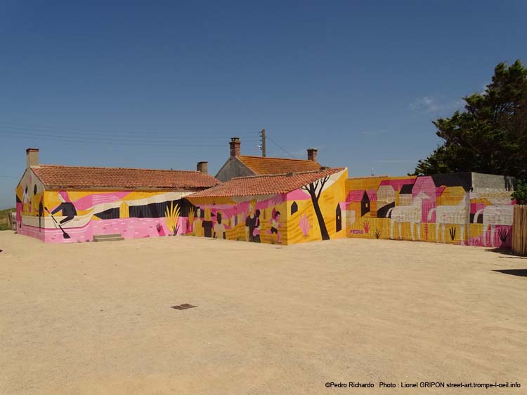 Plage colorée