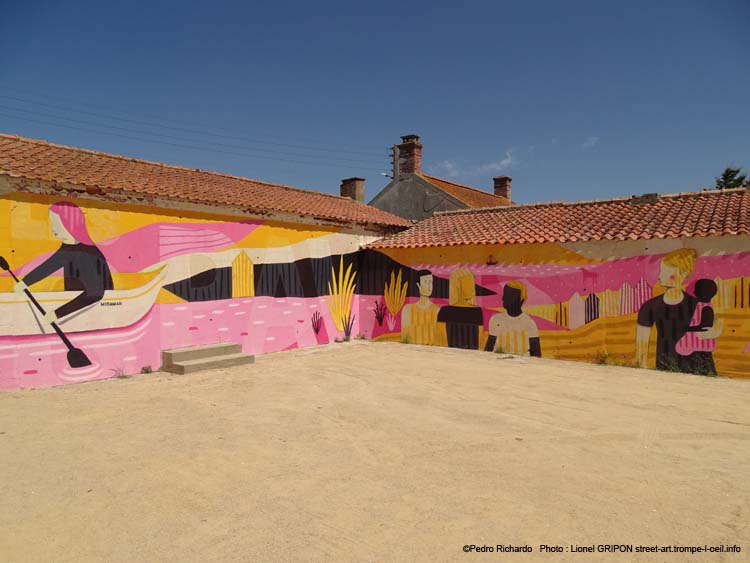 Plage colorée