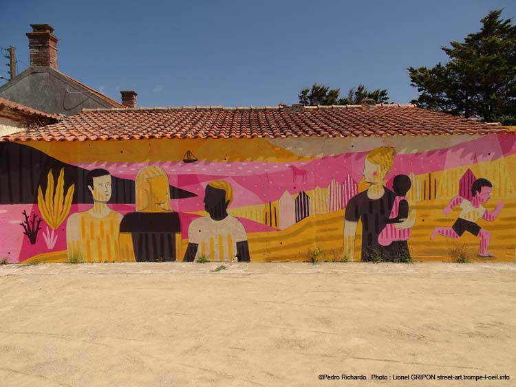 Plage colorée