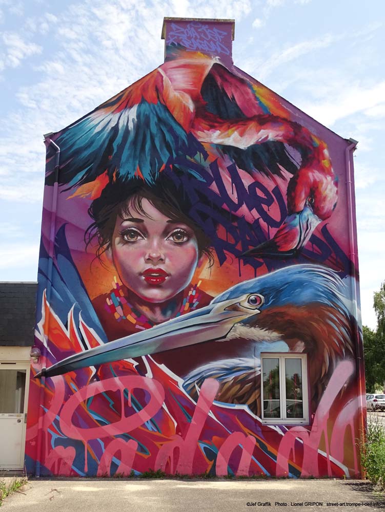 Flamant et Héron