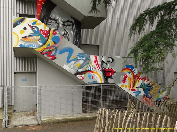 Escalier coloré