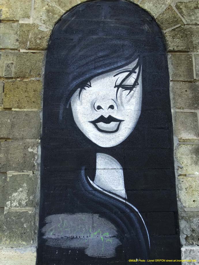 Brune aux longs cheveux