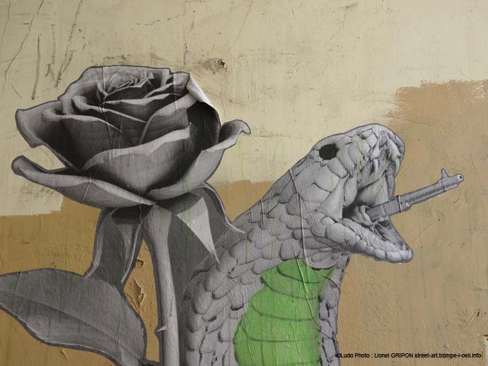 Rose et cobra