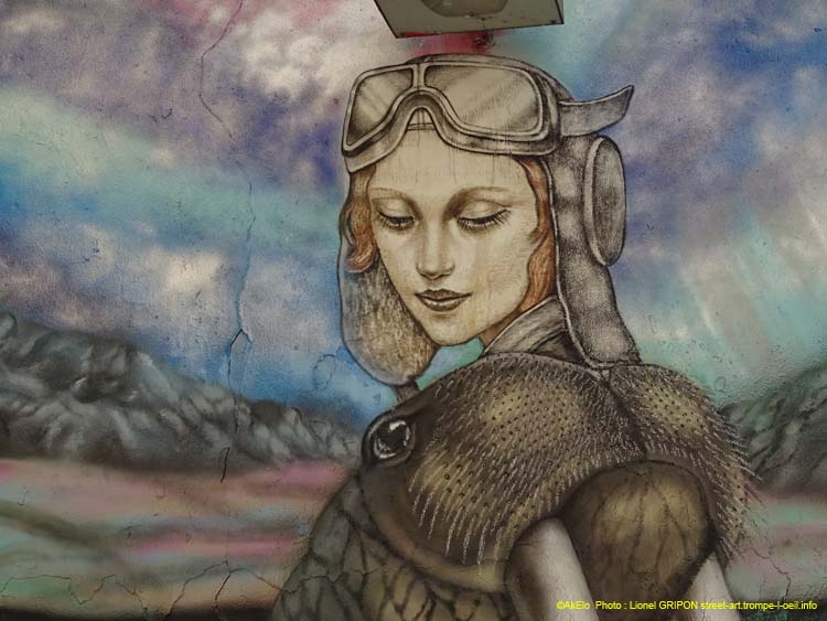 Aviatrice et morse