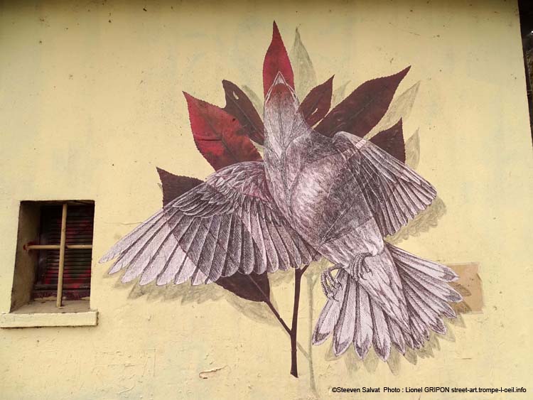 Envol de moineau