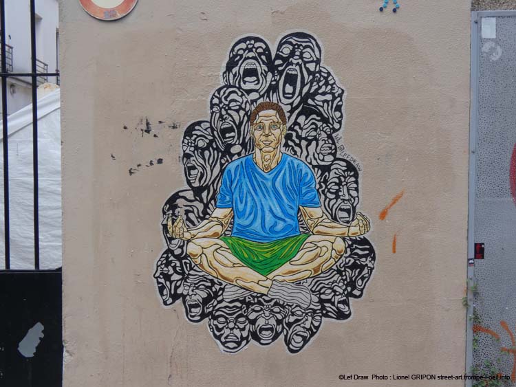Homme en lotus
