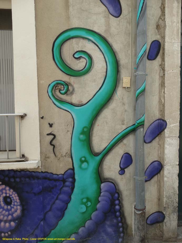 Pieuvre et caméléon