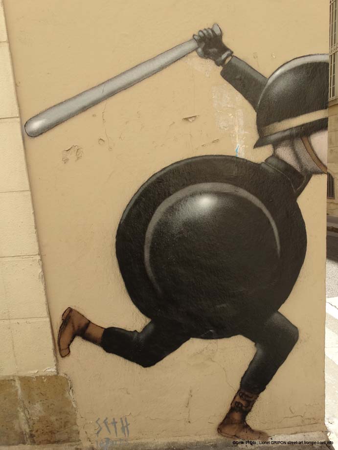 CRS et Graffeur