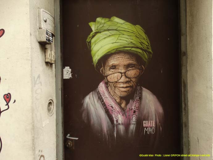 Vieille femme au turban