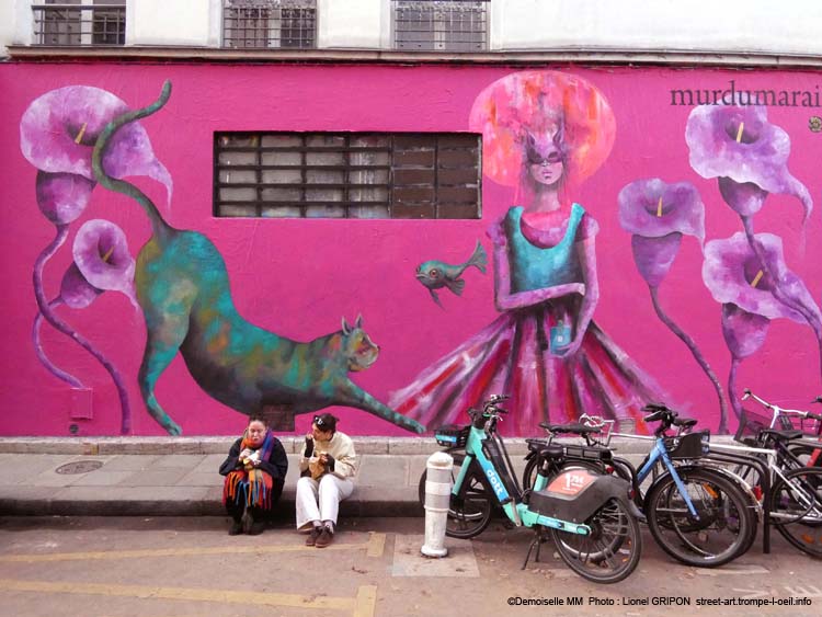 Mur du Marais-16 Demoiselle MM