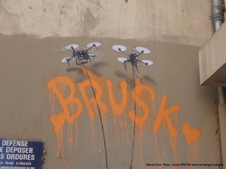 Graffeur et drones