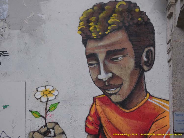 Homme à la marguerite