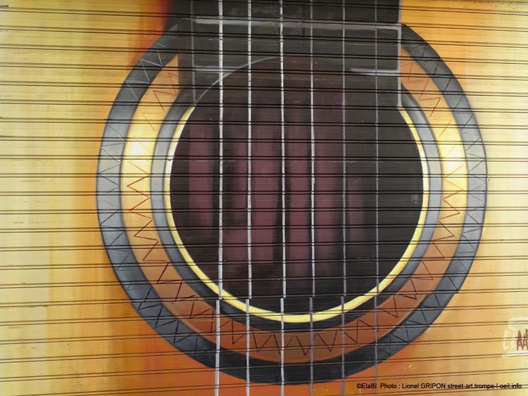 Zoom sur guitare