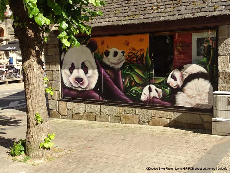 Maman Panda et petits