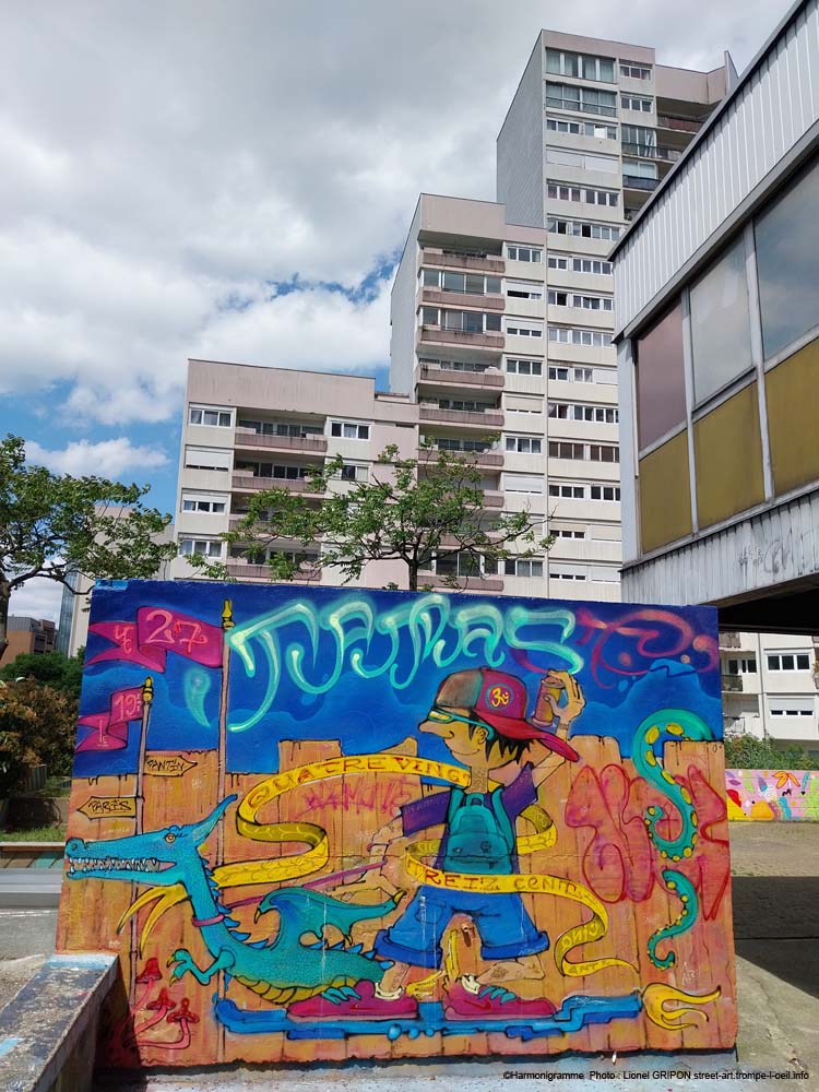 Dragon et graffeur
