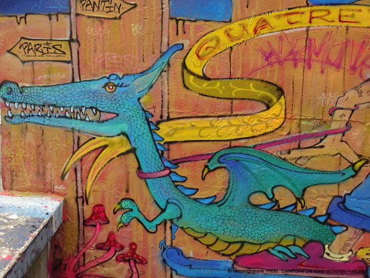 Dragon et graffeur