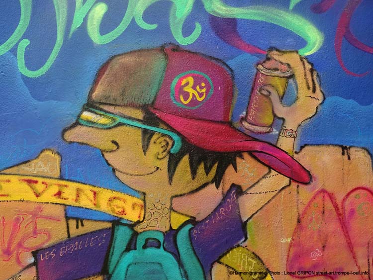 Dragon et graffeur
