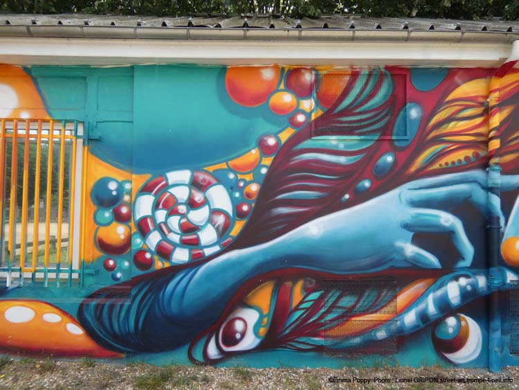 Femme et bulles