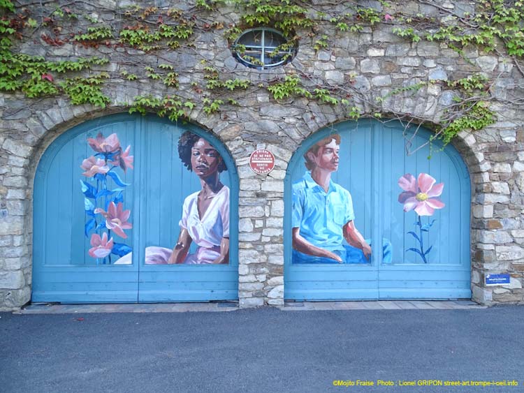 Couple et fleurs