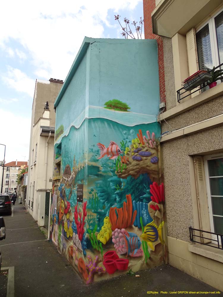 Fond marin corail