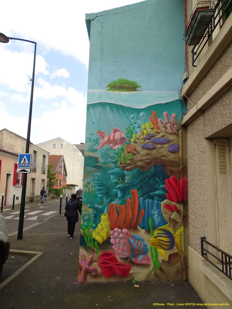 Fond marin corail