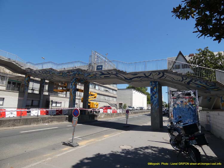 Passerelle chamarrée
