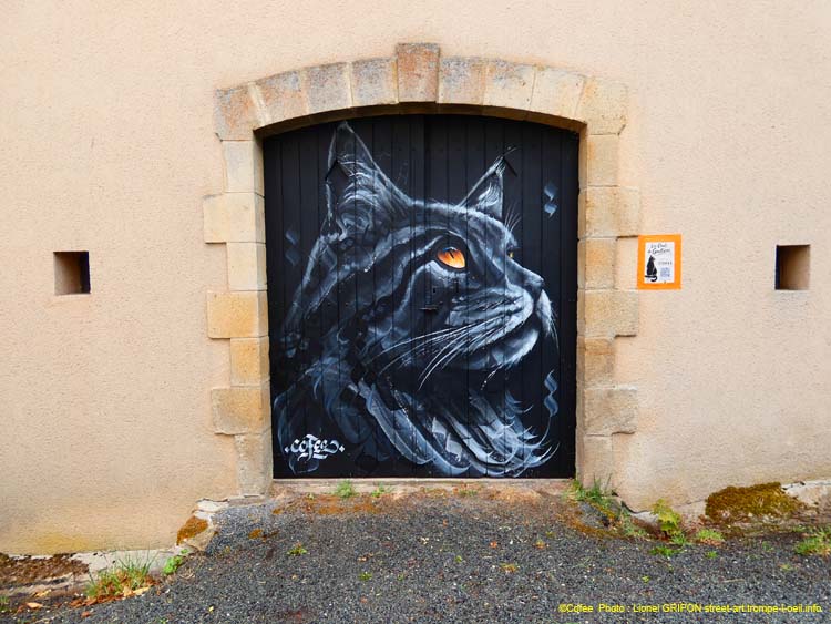 Chat calligraphique