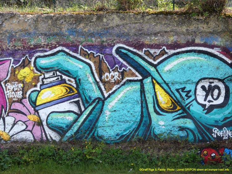 Chat et graffeur