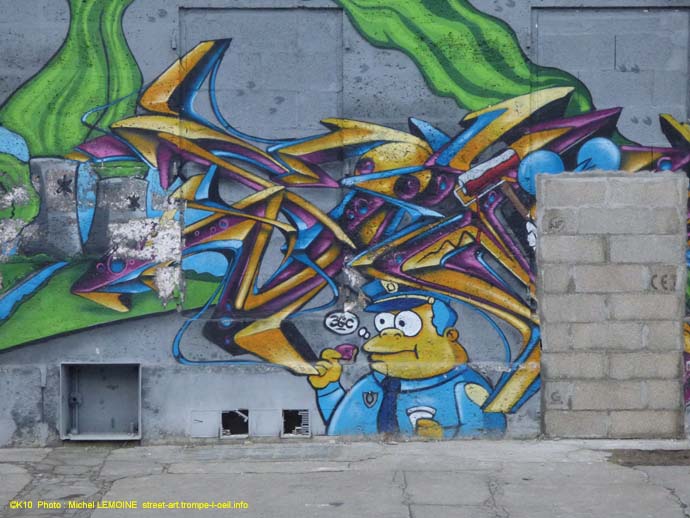 Le mur des Simpson