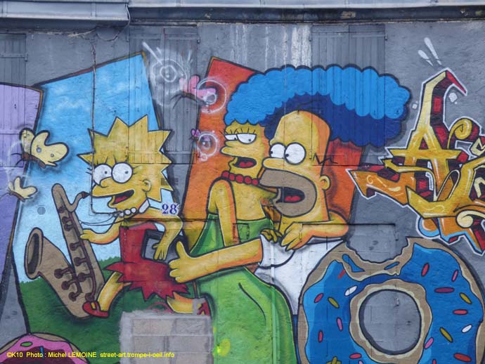 Le mur des Simpson