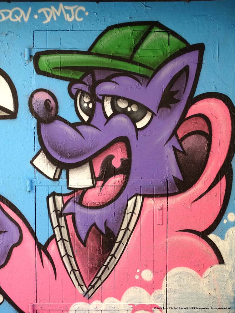 Chien graffeur