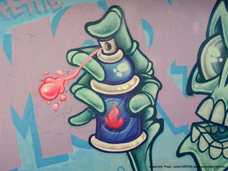 Squelette graffeur