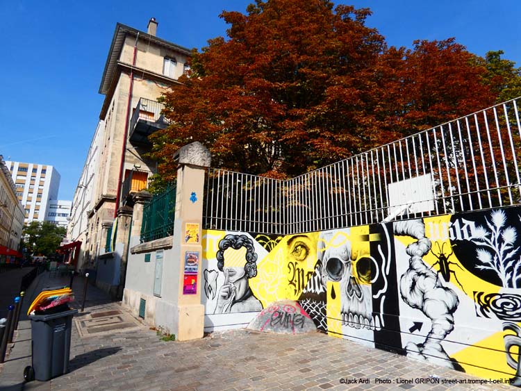 Patchwork noir et jaune