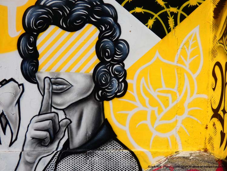 Patchwork noir et jaune