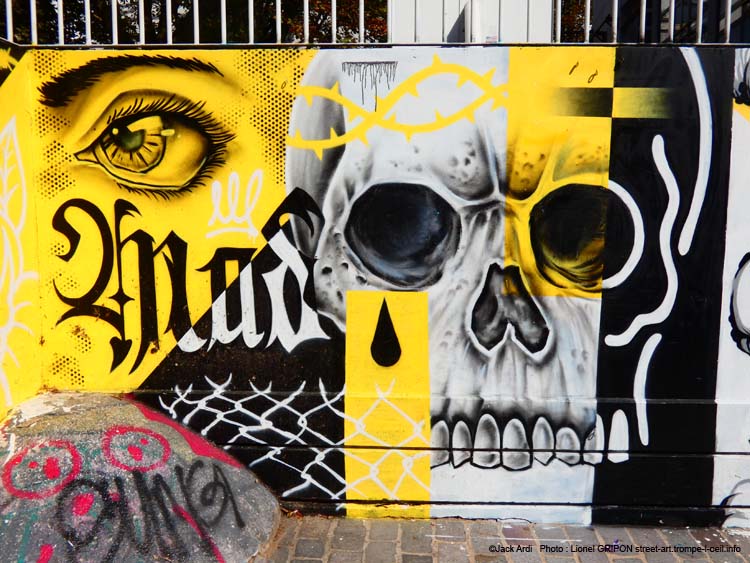 Patchwork noir et jaune