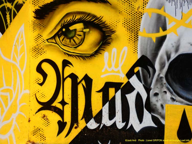 Patchwork noir et jaune