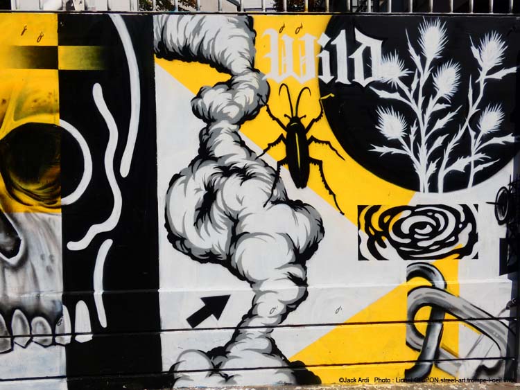 Patchwork noir et jaune