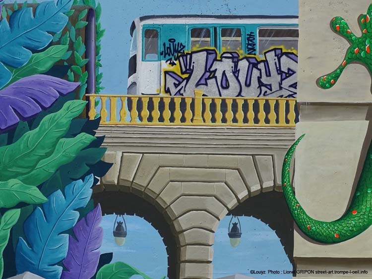 Métro et lézard