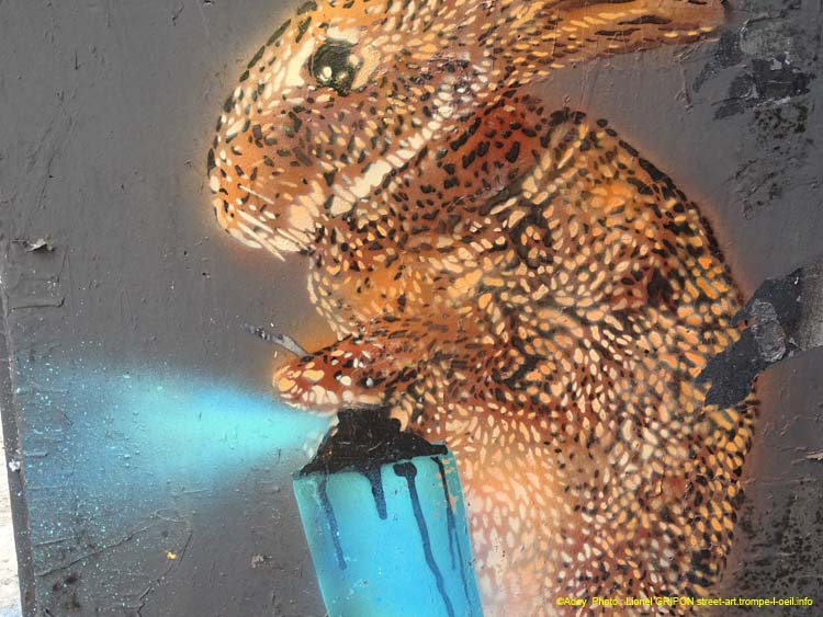 Lapin graffeur