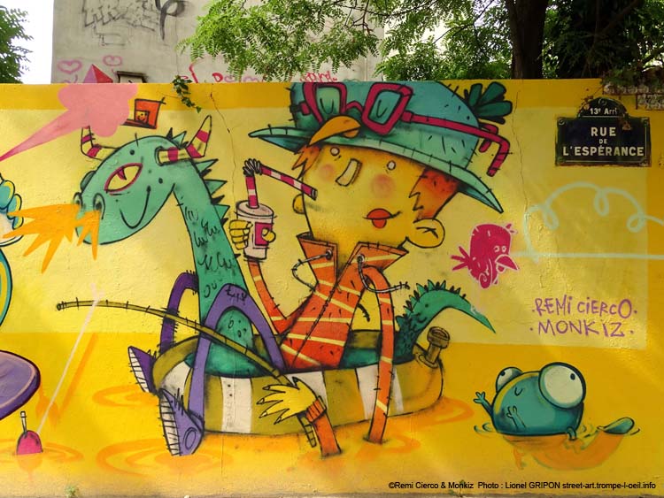 Grenouille graffeuse