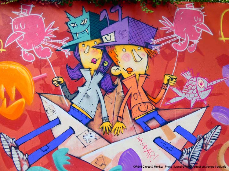 Crabe et bateau
