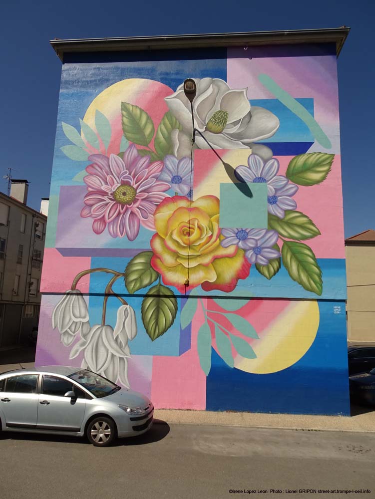 Mur fleuri
