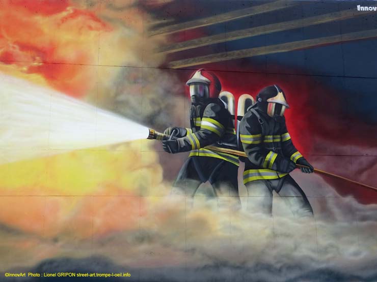Hommage aux pompiers