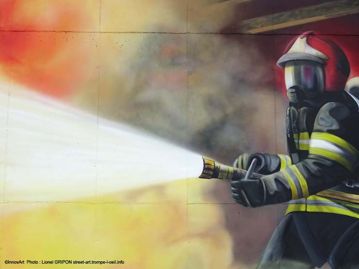 Hommage aux pompiers